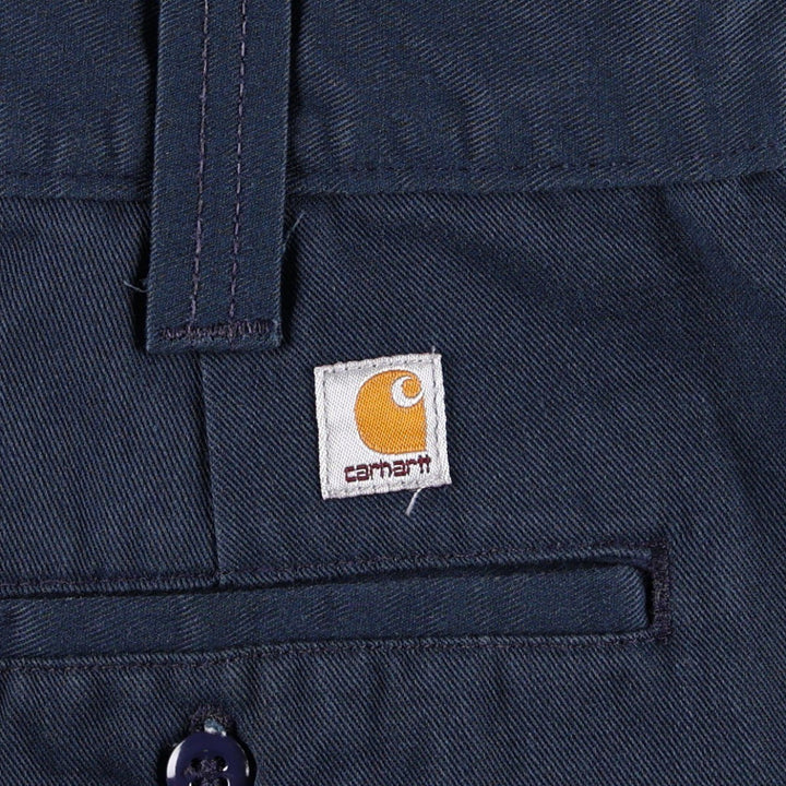 Carhartt Men's Work Pants, Size W34 unclear navy blue type Vintage Second Hand