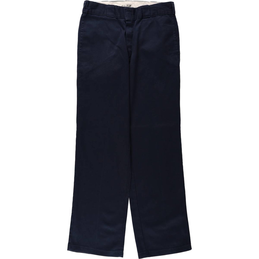 Dickies 874 Original Fit FLEX Work Pants, Men's W32 (approx.) polyester navy blue type Vintage Second Hand