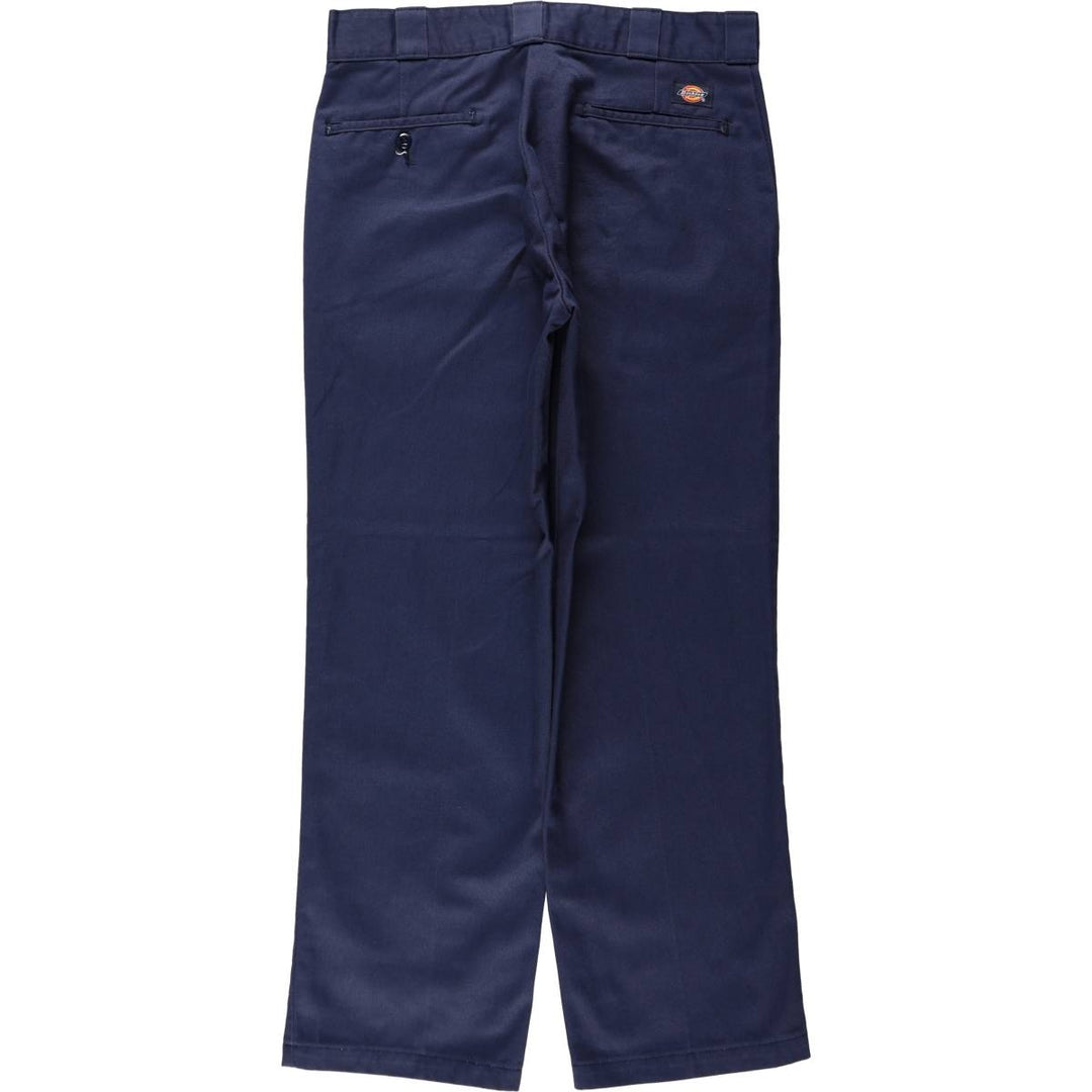 Dickies 874 Original Fit Work Pants, Men's, Size W34 polyester navy blue type Vintage Second Hand