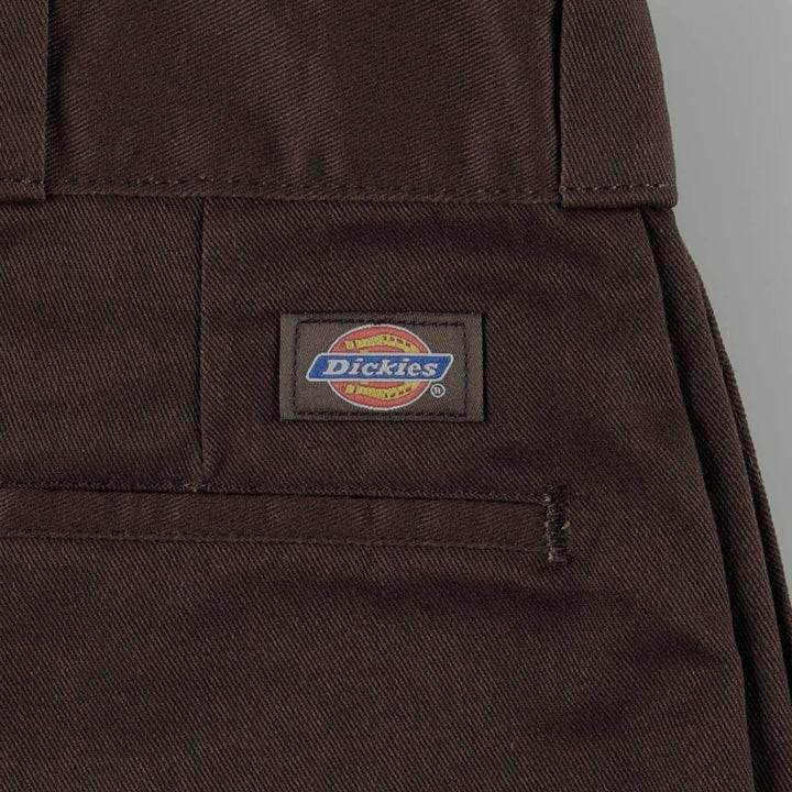 Dickies Work Pants Men's W37 polyester brown type Vintage Second Hand