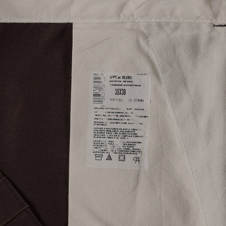 Dickies Work Pants Men's W37 polyester brown type Vintage Second Hand