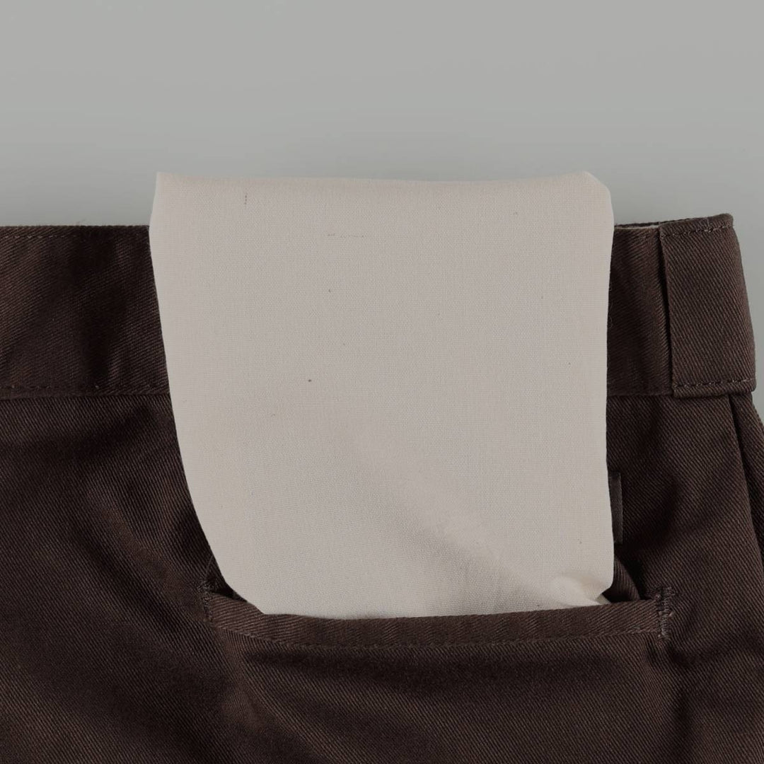 Dickies Work Pants Men's W37 polyester brown type Vintage Second Hand