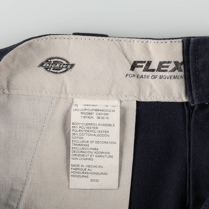 Dickies 874 Original Fit FLEX Work Pants, Men's W31 (approx.) polyester navy blue type Vintage Second Hand