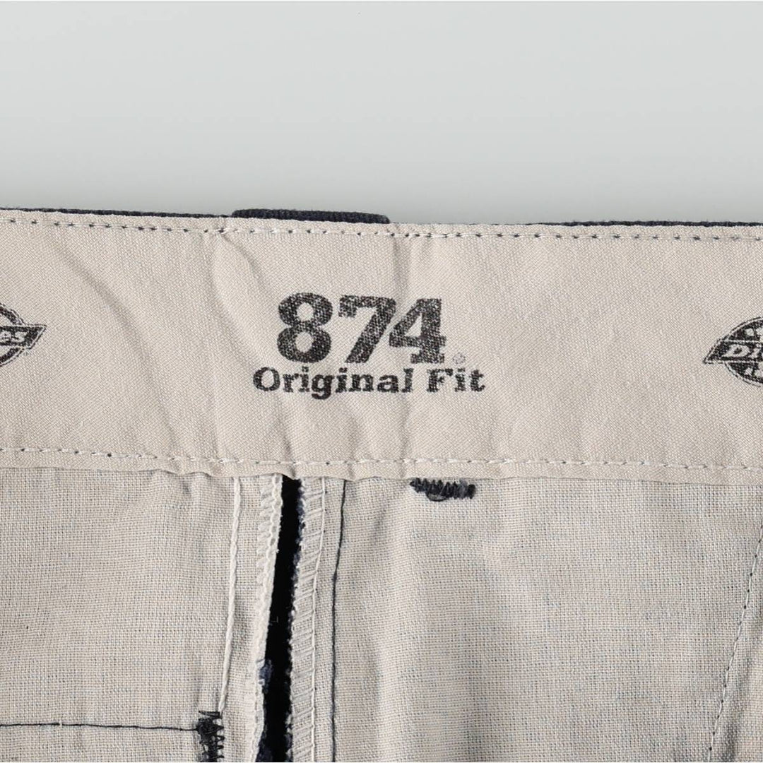 Dickies 874 Original Fit FLEX Work Pants, Men's W31 (approx.) polyester navy blue type Vintage Second Hand
