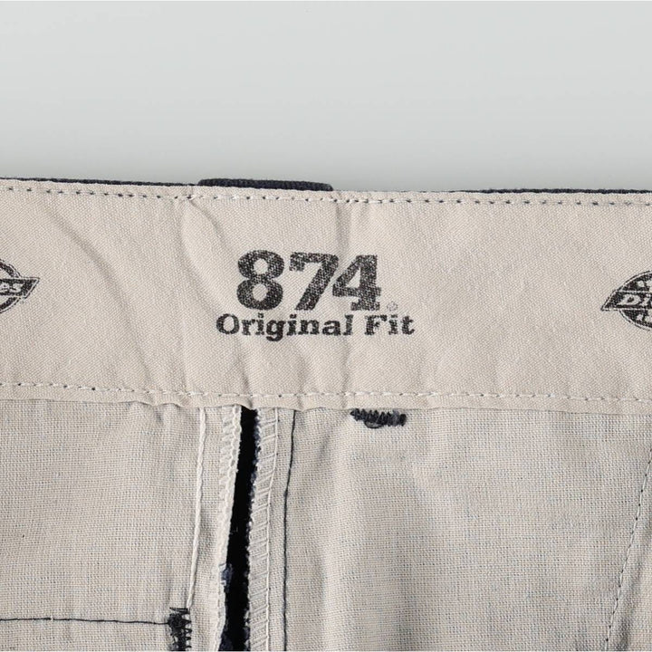 Dickies 874 Original Fit FLEX Work Pants, Men's W31 (approx.) polyester navy blue type Vintage Second Hand