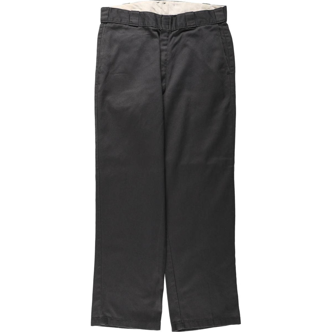 Dickies Work Pants Men's W34 unclear gray type Vintage Second Hand