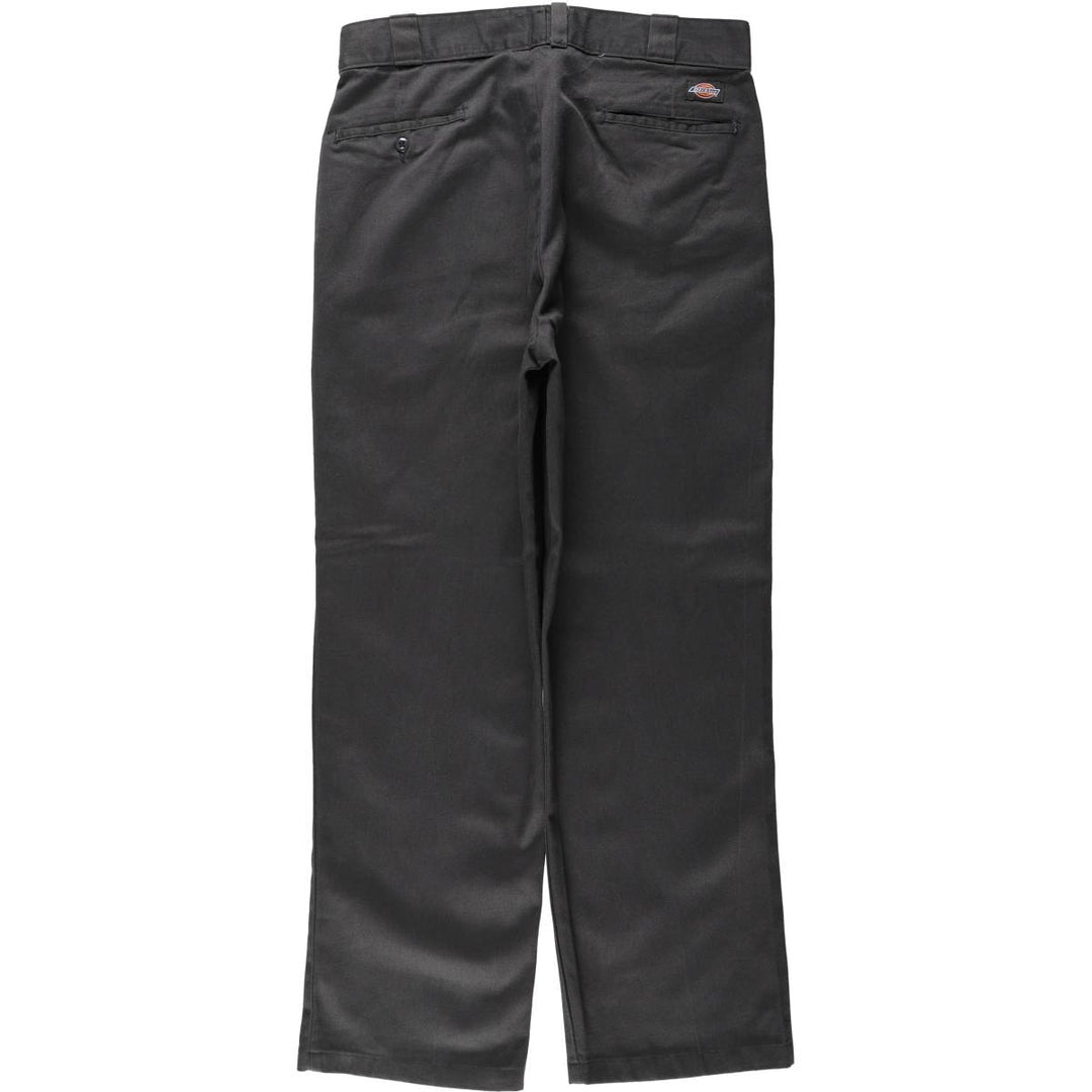 Dickies Work Pants Men's W34 unclear gray type Vintage Second Hand