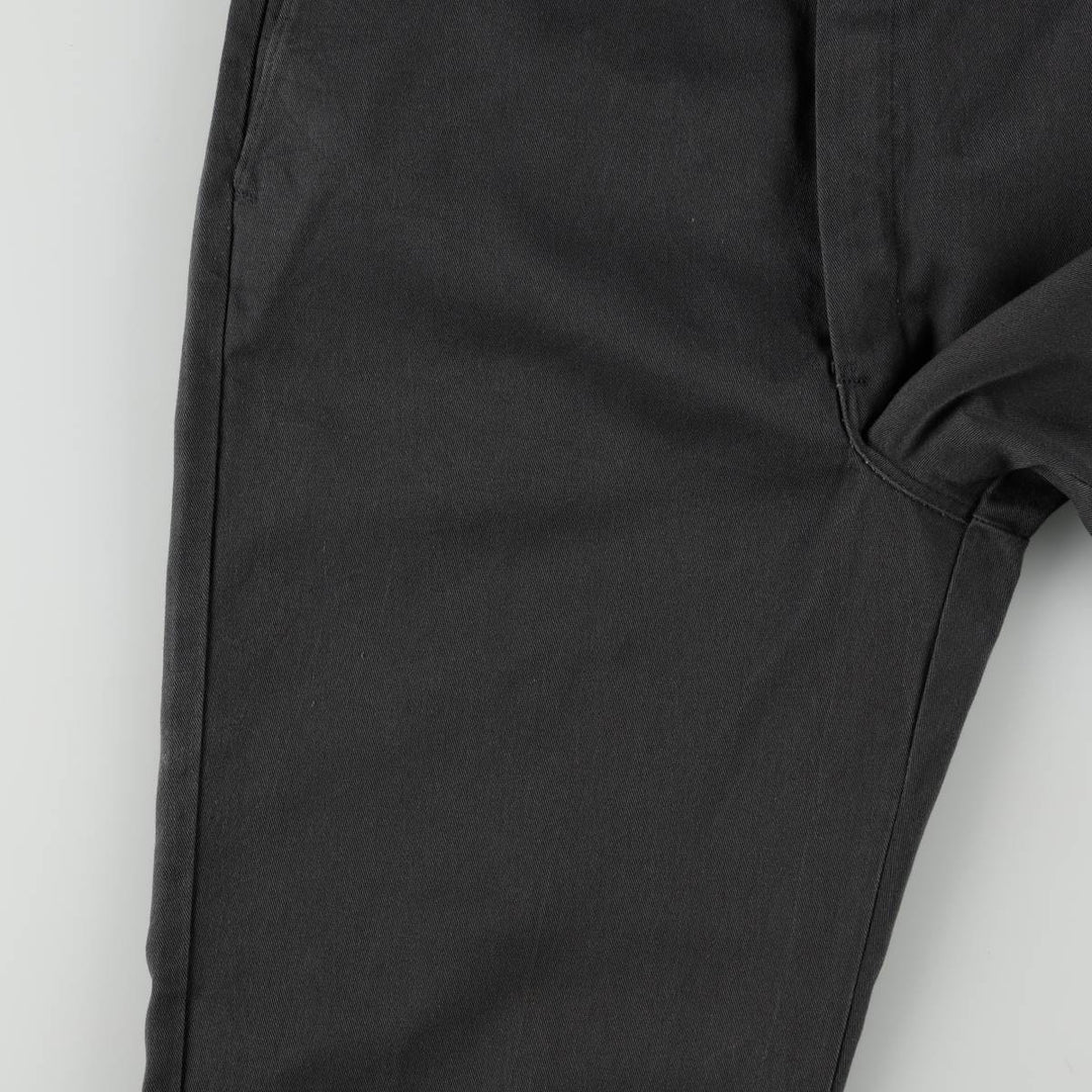 Dickies Work Pants Men's W34 unclear gray type Vintage Second Hand