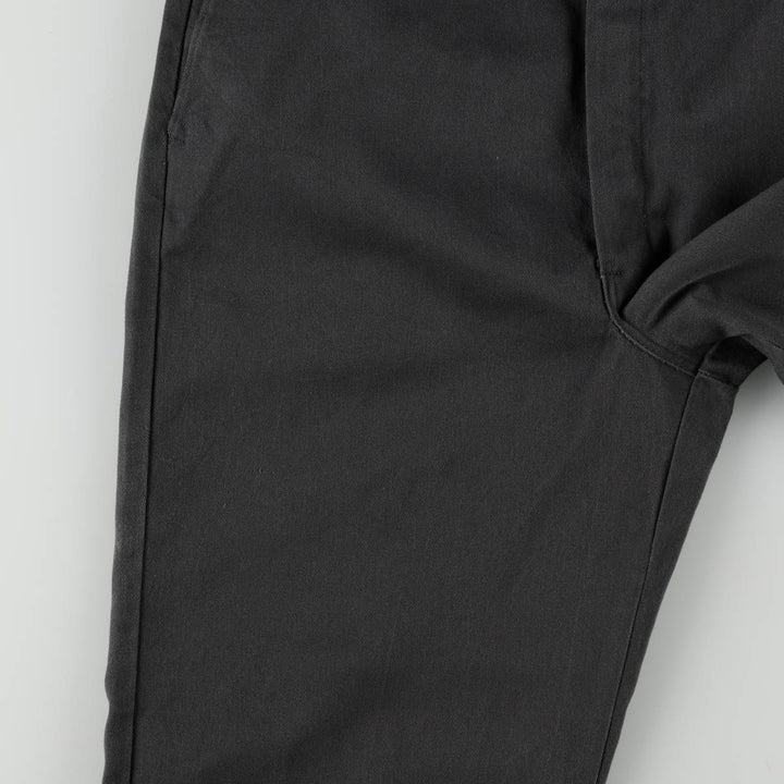 Dickies Work Pants Men's W34 unclear gray type Vintage Second Hand