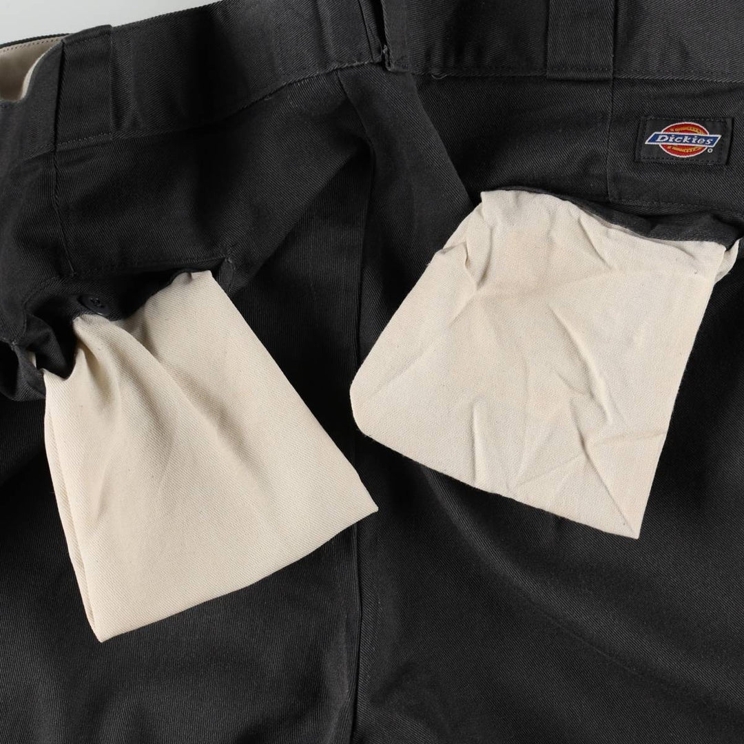 Dickies Work Pants Men's W34 unclear gray type Vintage Second Hand