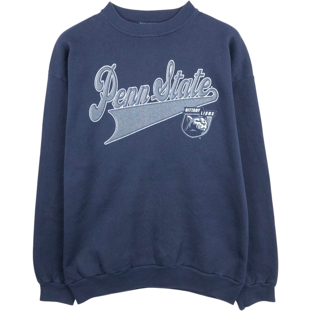 90'S Tultex PENN University of Pennsylvania College Sweatshirt, Men's Size L (approx.), Vintage cotton navy blue type Vintage Second Hand