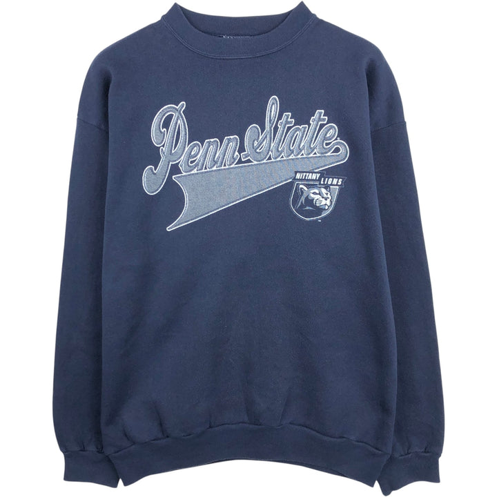 90'S Tultex PENN University of Pennsylvania College Sweatshirt, Men's Size L (approx.), Vintage cotton navy blue type Vintage Second Hand