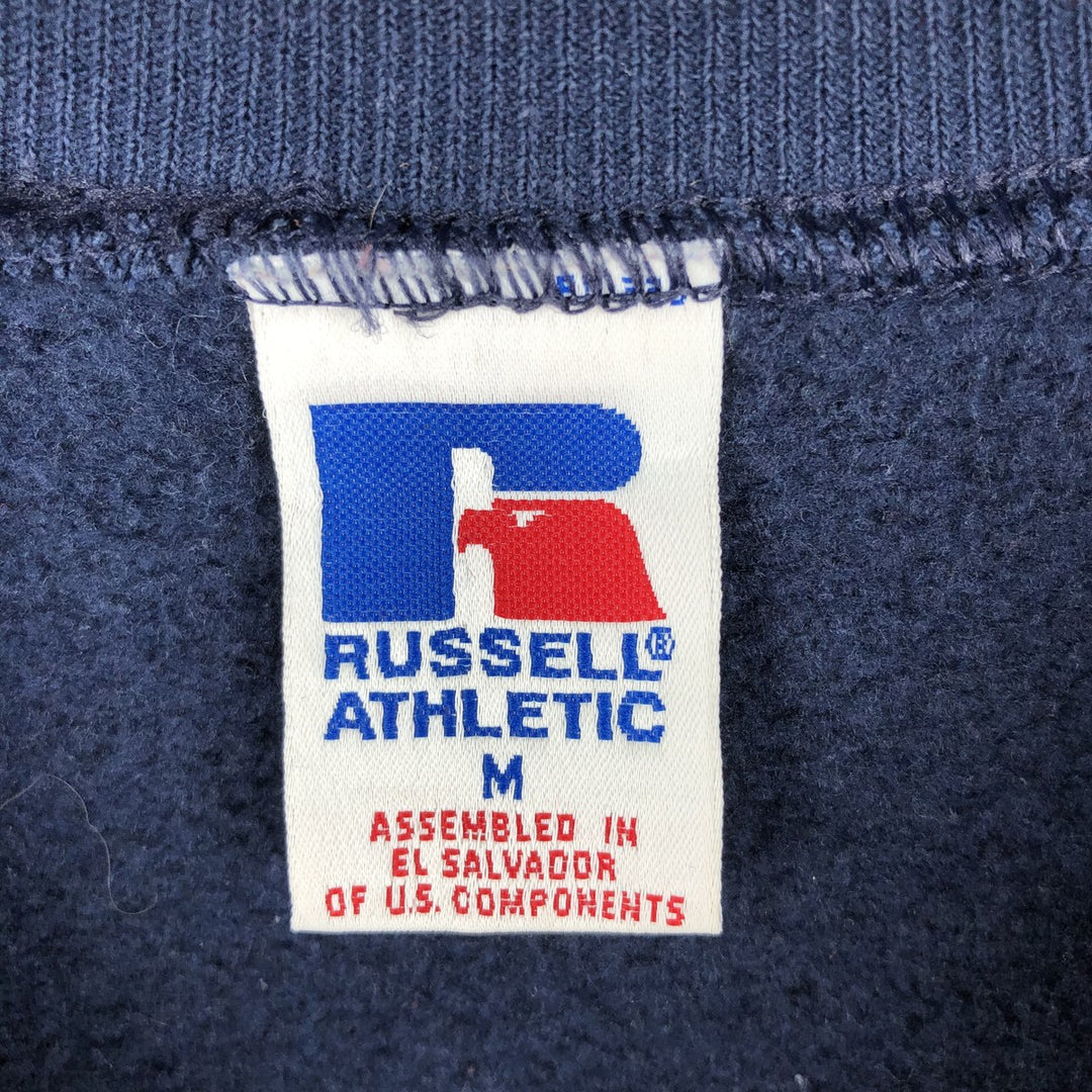 1990'S Russell MICHIGAN University of Michigan College Sweatshirt, Men's Size M (approx.), Vintage cotton navy blue type Vintage Second Hand