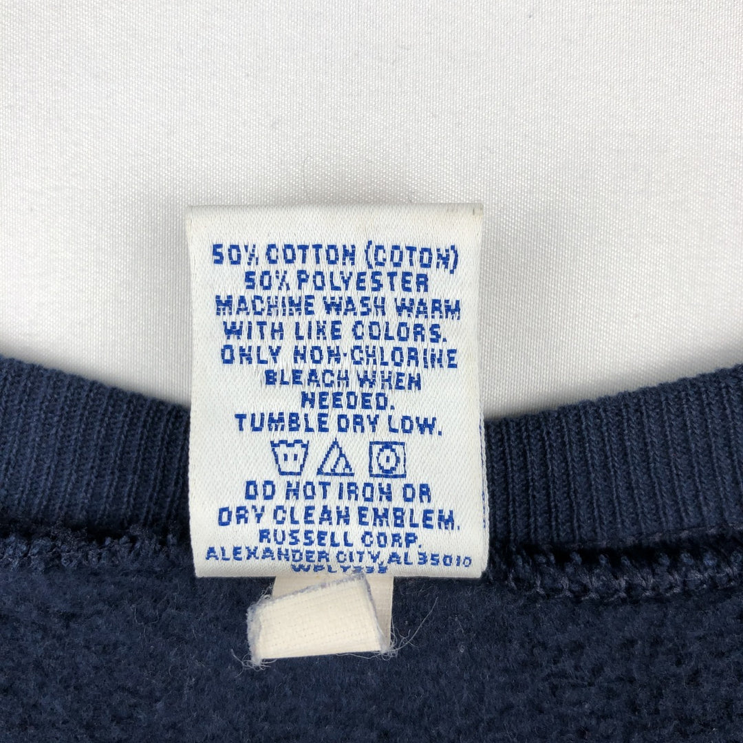 1990'S Russell MICHIGAN University of Michigan College Sweatshirt, Men's Size M (approx.), Vintage cotton navy blue type Vintage Second Hand