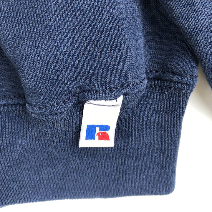 1990'S Russell MICHIGAN University of Michigan College Sweatshirt, Men's Size M (approx.), Vintage cotton navy blue type Vintage Second Hand
