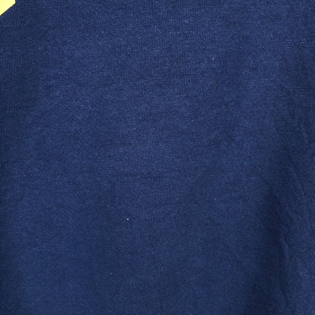 1990'S Russell MICHIGAN University of Michigan College Sweatshirt, Men's Size M (approx.), Vintage cotton navy blue type Vintage Second Hand