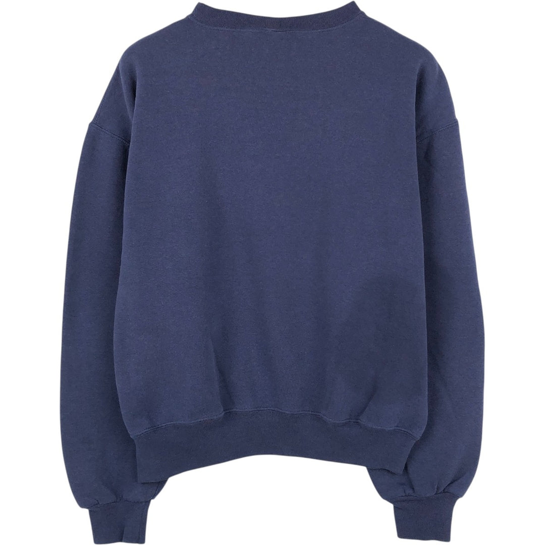 90'S Russell College Sweatshirt, Men's M Size Vintage cotton navy blue type Vintage Second Hand