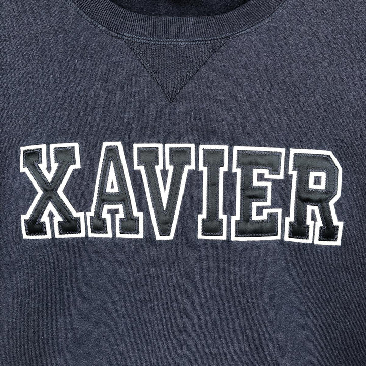 90'S Russell College Sweatshirt, Men's M Size Vintage cotton navy blue type Vintage Second Hand