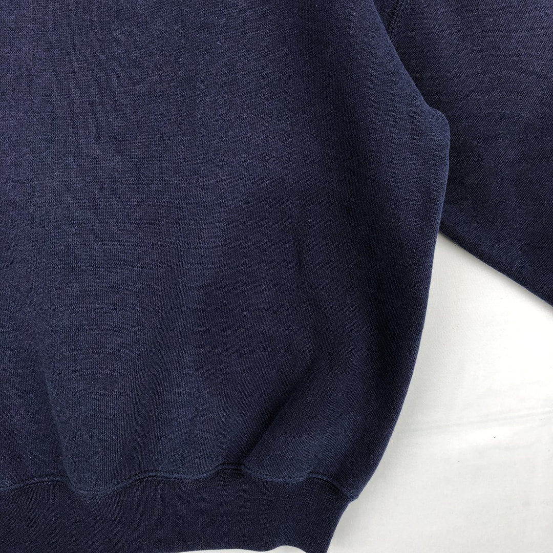 90'S Russell College Sweatshirt, Men's M Size Vintage cotton navy blue type Vintage Second Hand