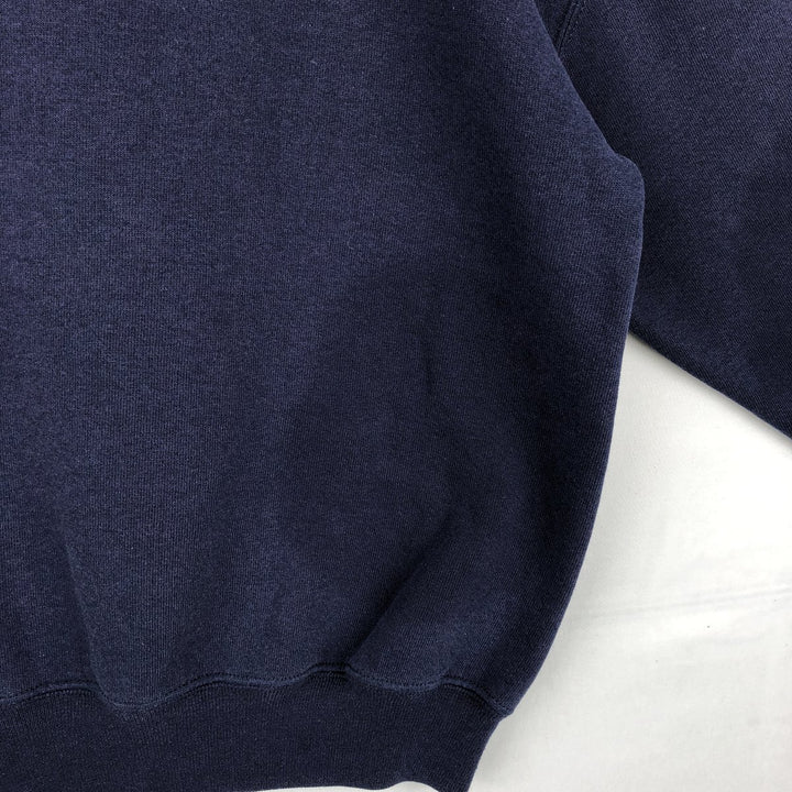 90'S Russell College Sweatshirt, Men's M Size Vintage cotton navy blue type Vintage Second Hand