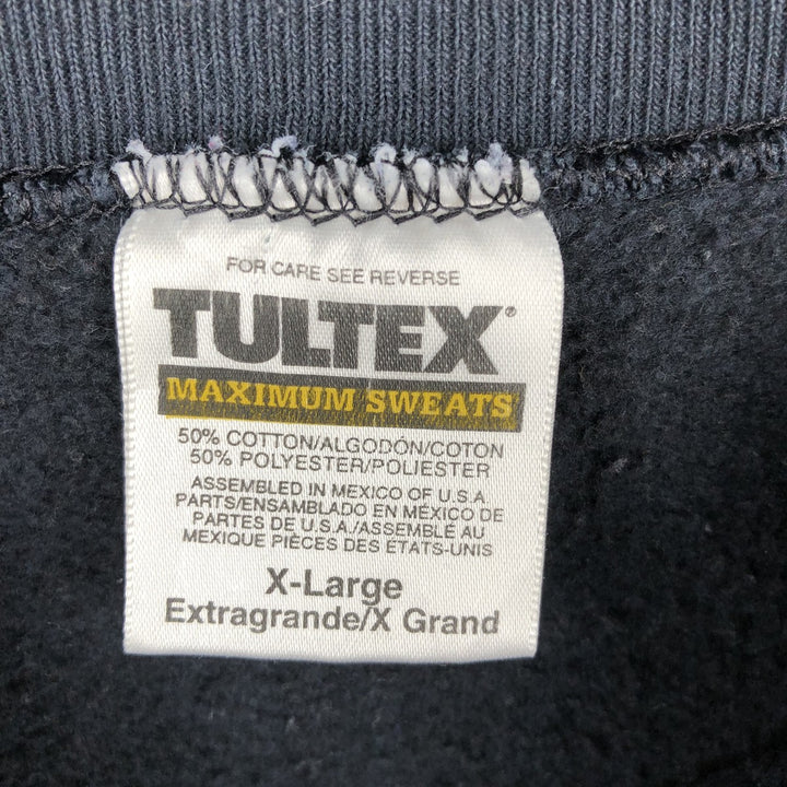 90'S Tultex MAXIMUM SWEATS College Sweatshirt, Men's XL equivalent, Vintage cotton black type Vintage Second Hand