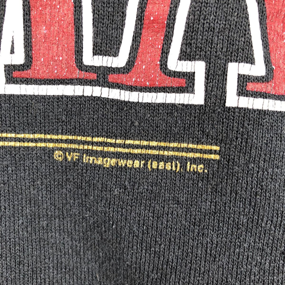 90'S Tultex MAXIMUM SWEATS College Sweatshirt, Men's XL equivalent, Vintage cotton black type Vintage Second Hand
