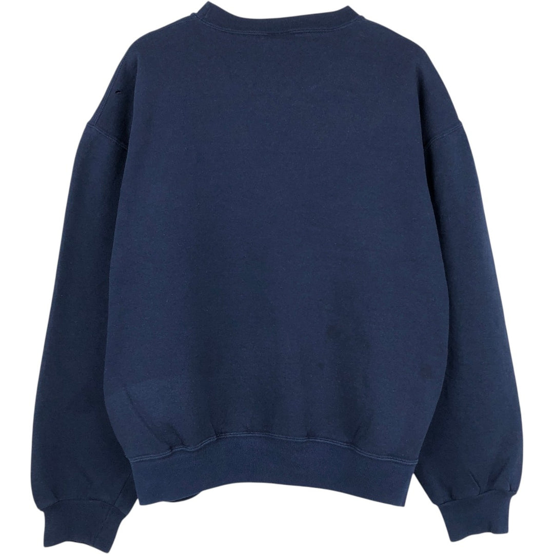 90'S Russell College Sweatshirt, Men's Size L, Vintage cotton navy blue type Vintage Second Hand