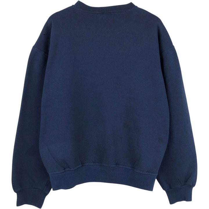 90'S Russell College Sweatshirt, Men's Size L, Vintage cotton navy blue type Vintage Second Hand