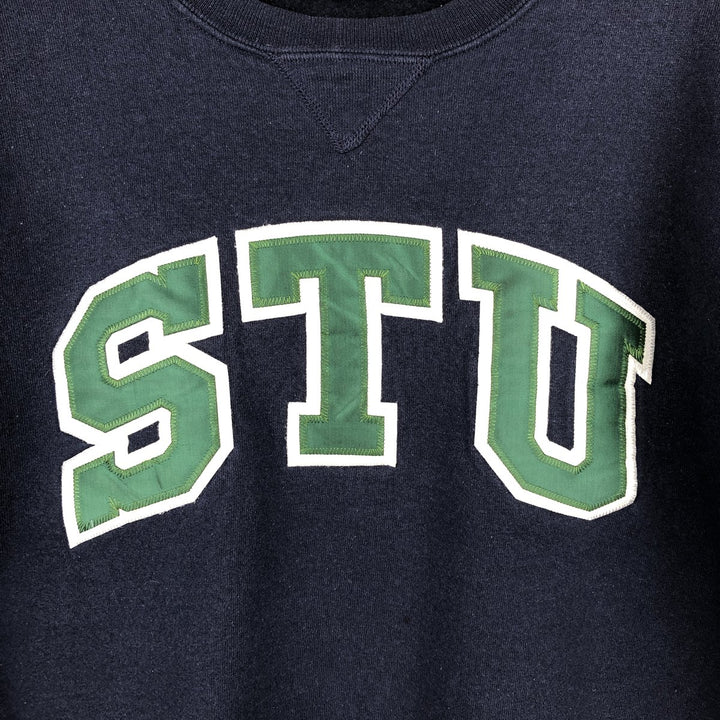 90'S Russell College Sweatshirt, Men's Size L, Vintage cotton navy blue type Vintage Second Hand