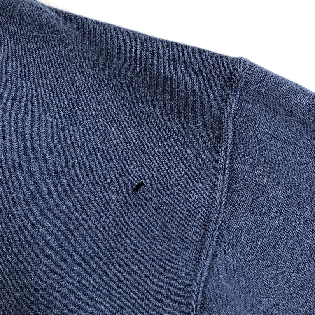 90'S Russell College Sweatshirt, Men's Size L, Vintage cotton navy blue type Vintage Second Hand