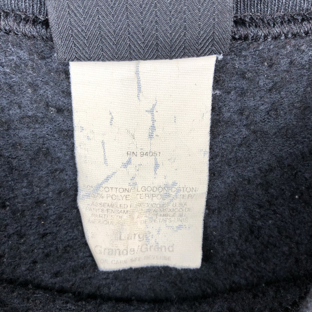 90'S TSI IOWA University of Iowa College Character Sweatshirt, Men's Size L (approx.), Vintage cotton navy blue type Vintage Second Hand
