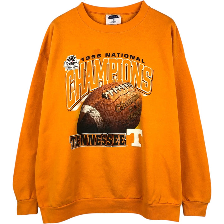 90'S CSA College Sweatshirt, Made in USA, Men's XL equivalent, Vintage cotton orange type Vintage Second Hand
