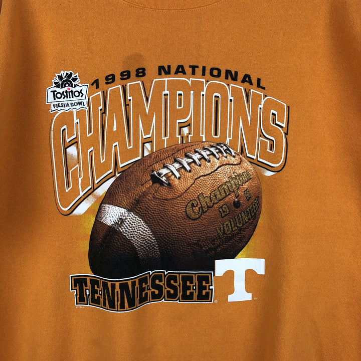 90'S CSA College Sweatshirt, Made in USA, Men's XL equivalent, Vintage cotton orange type Vintage Second Hand