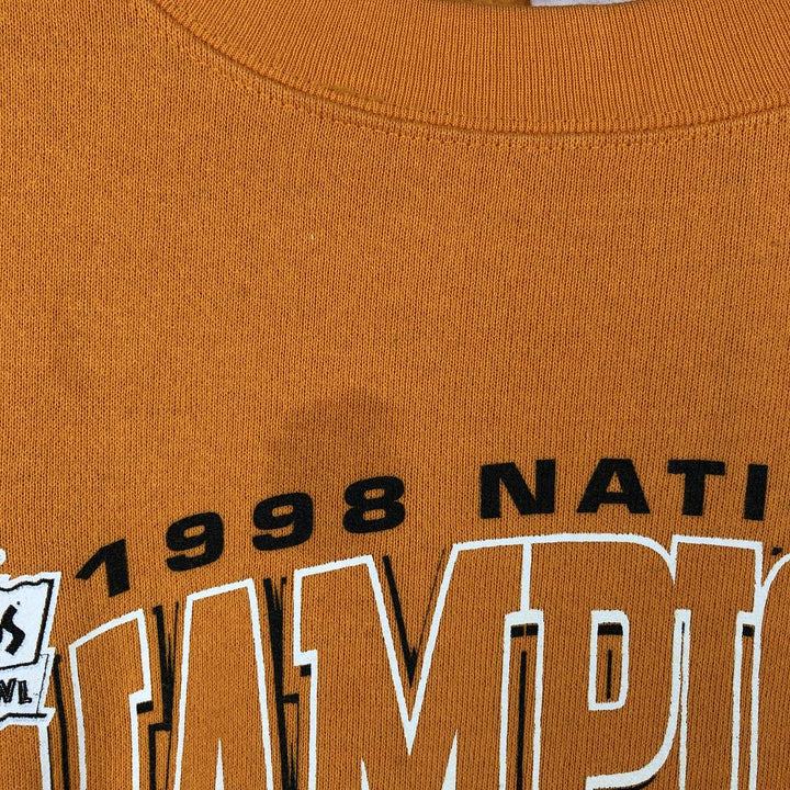 90'S CSA College Sweatshirt, Made in USA, Men's XL equivalent, Vintage cotton orange type Vintage Second Hand