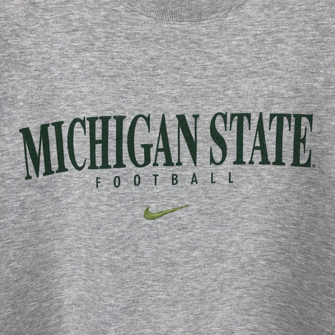 2000'S Nike Team Print Sweatshirt (Men's Size XL) cotton gray type Vintage Second Hand