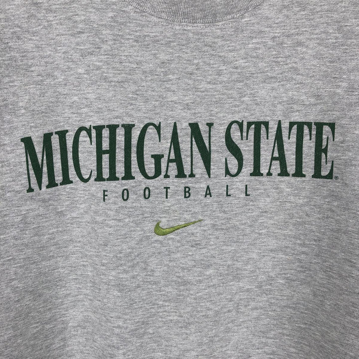 2000'S Nike Team Print Sweatshirt (Men's Size XL) cotton gray type Vintage Second Hand