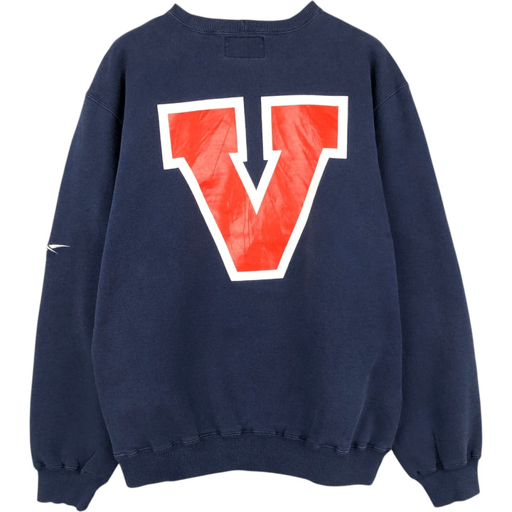 Reebok printed sweatshirt, made in the USA, men's size L equivalent. unclear navy blue type Vintage Second Hand