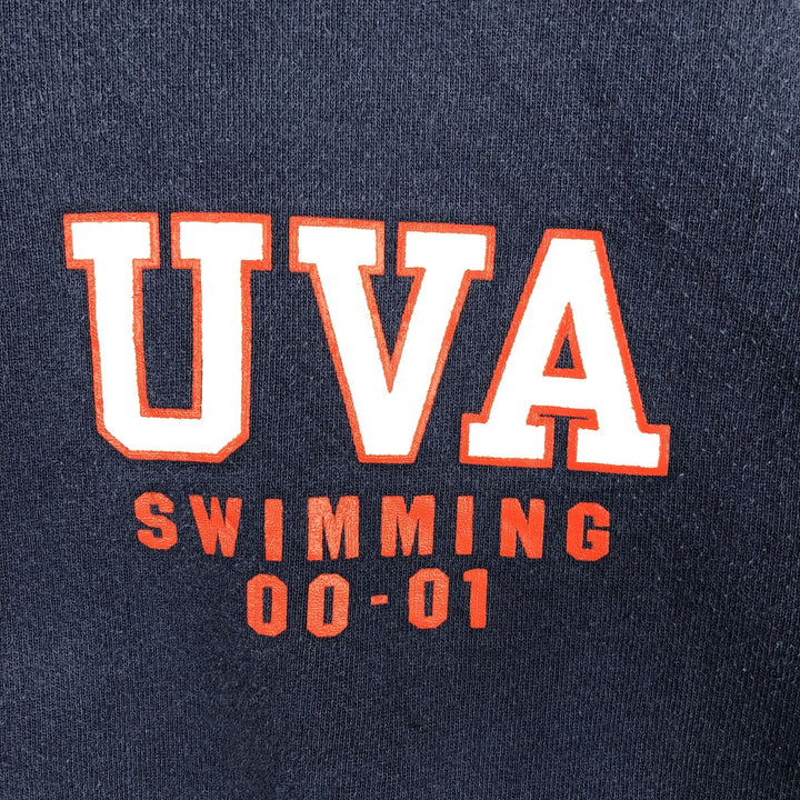 Reebok printed sweatshirt, made in the USA, men's size L equivalent. unclear navy blue type Vintage Second Hand