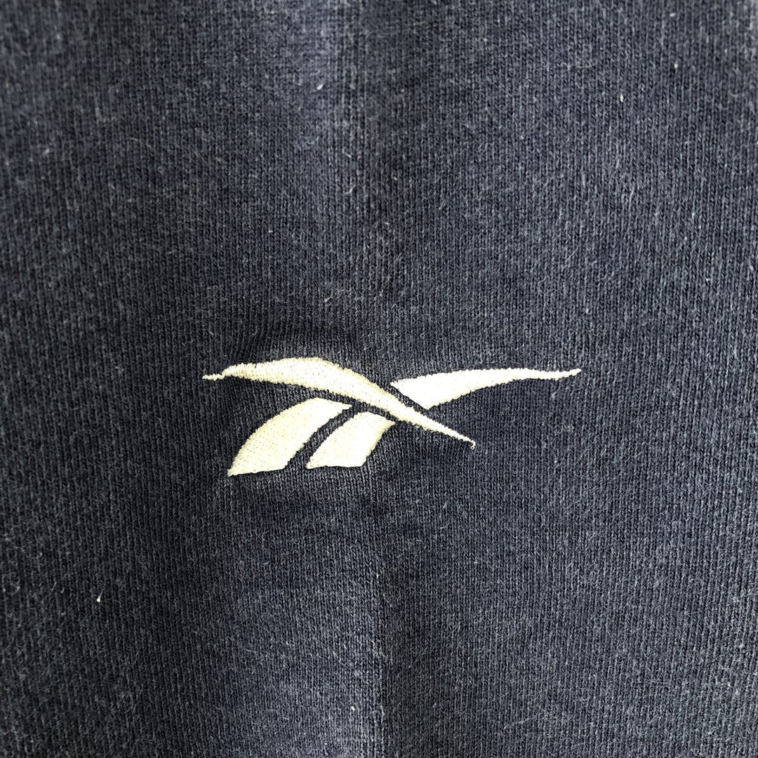 Reebok printed sweatshirt, made in the USA, men's size L equivalent. unclear navy blue type Vintage Second Hand