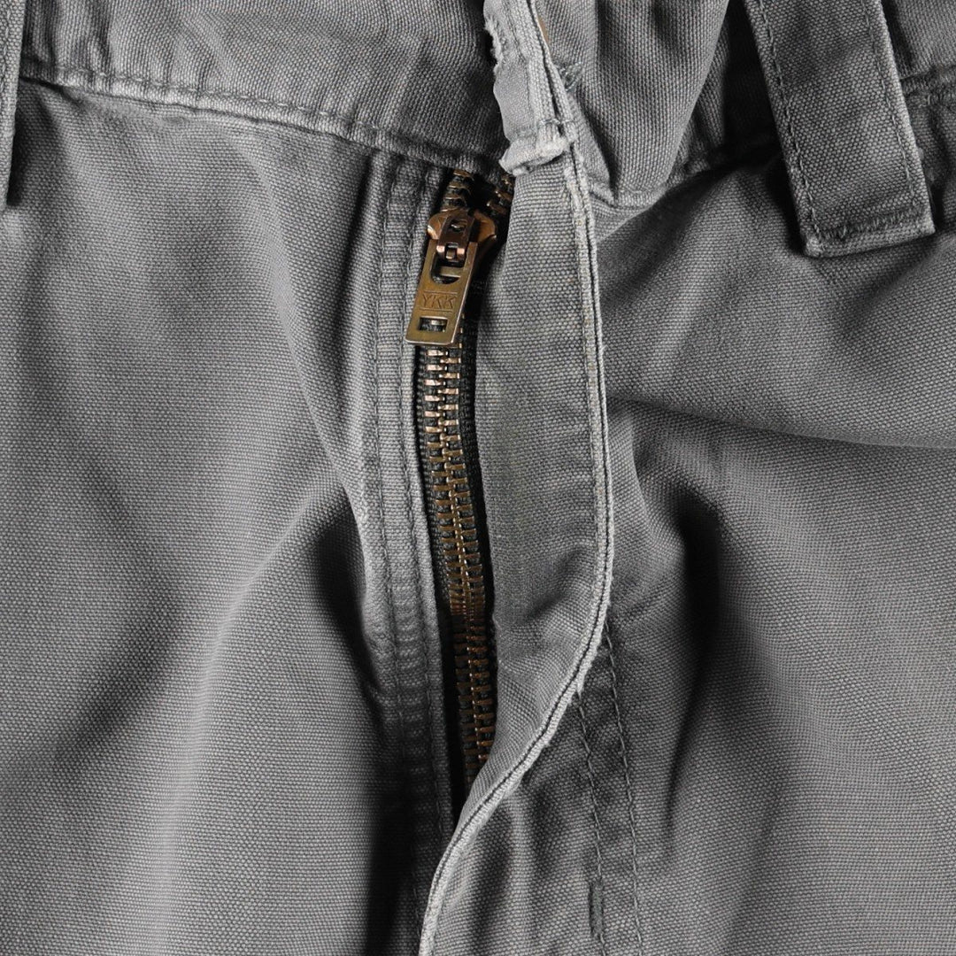 Carhartt Original Fit Duck Canvas Painter Shorts (Men's W33 equivalent) cotton gray type Vintage Second Hand