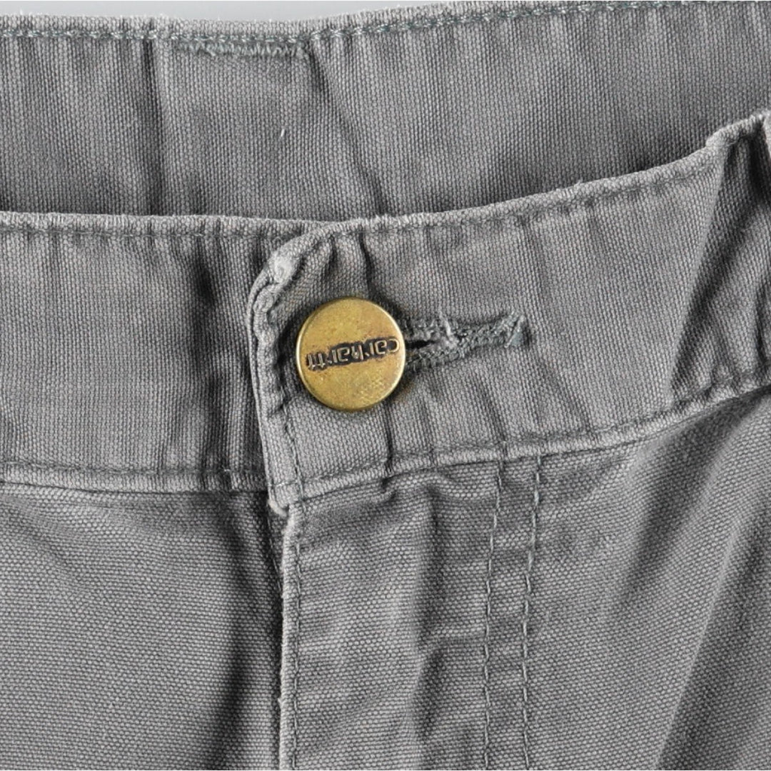 Carhartt Original Fit Duck Canvas Painter Shorts (Men's W33 equivalent) cotton gray type Vintage Second Hand