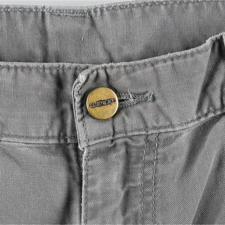 Carhartt Original Fit Duck Canvas Painter Shorts (Men's W33 equivalent) cotton gray type Vintage Second Hand