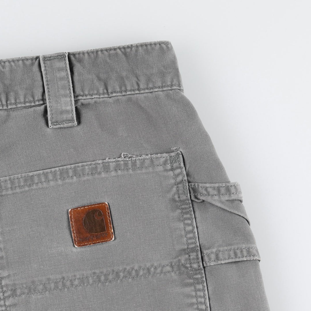 Carhartt Original Fit Duck Canvas Painter Shorts (Men's W33 equivalent) cotton gray type Vintage Second Hand