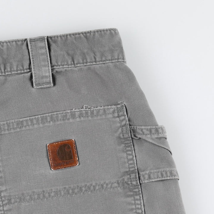 Carhartt Original Fit Duck Canvas Painter Shorts (Men's W33 equivalent) cotton gray type Vintage Second Hand