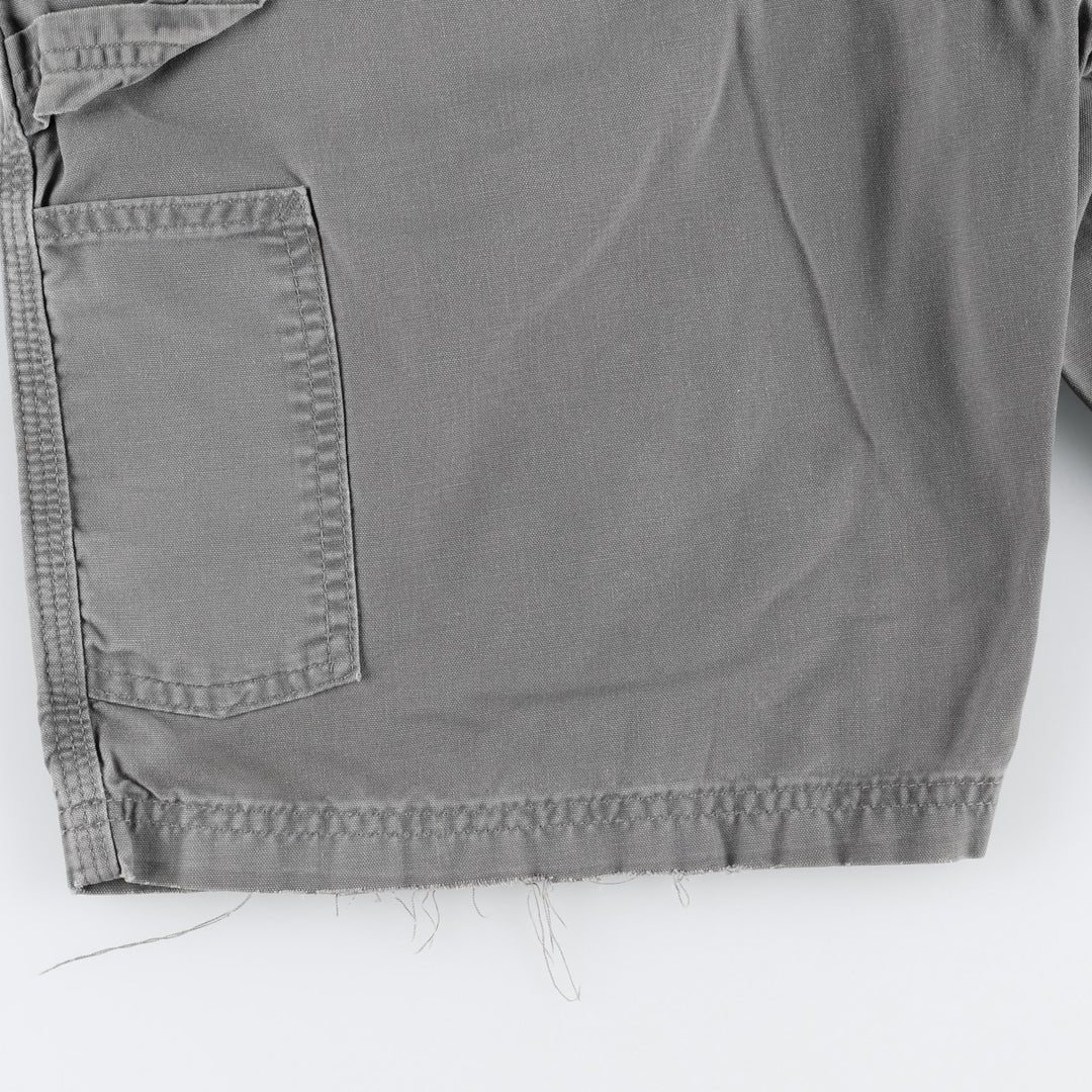 Carhartt Original Fit Duck Canvas Painter Shorts (Men's W33 equivalent) cotton gray type Vintage Second Hand