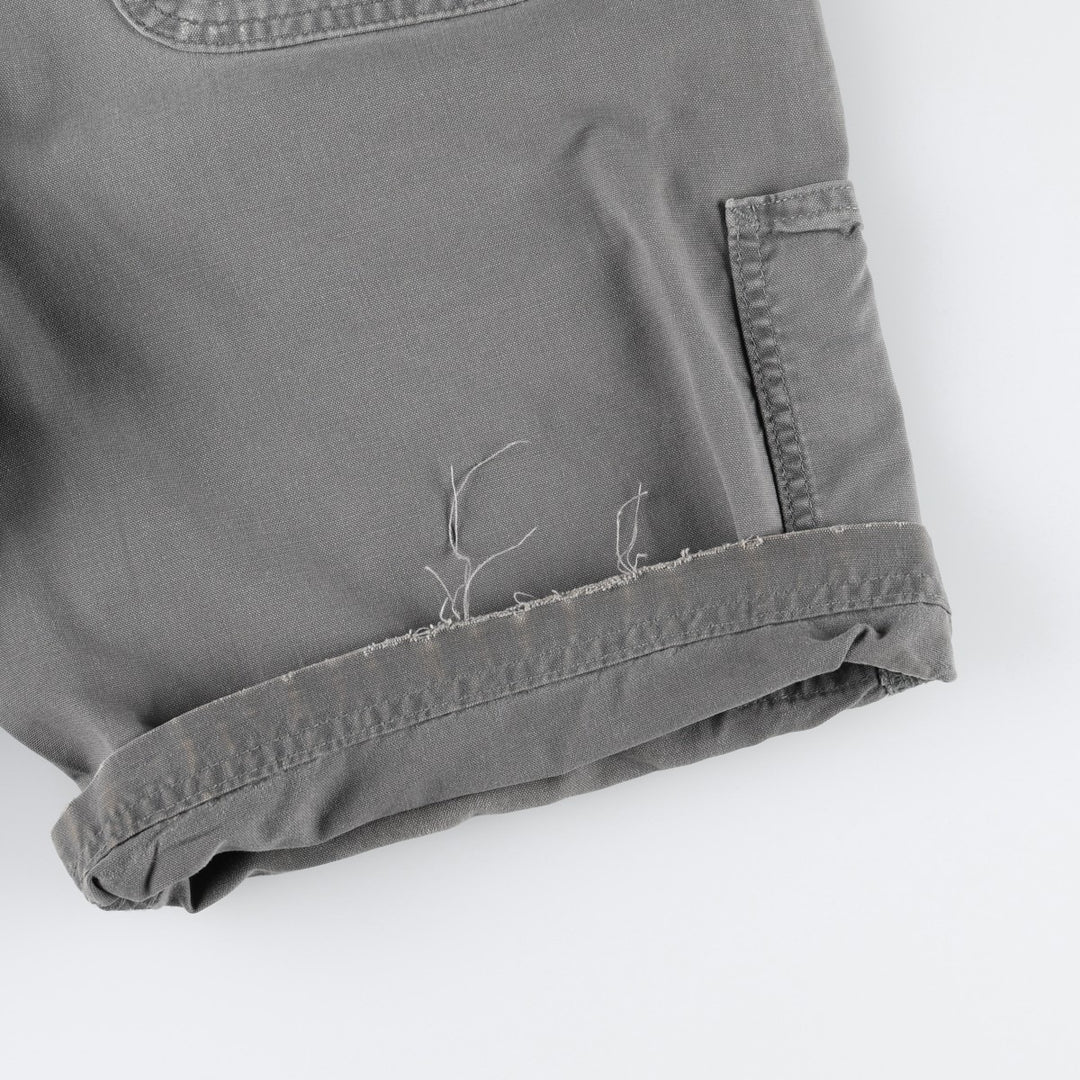Carhartt Original Fit Duck Canvas Painter Shorts (Men's W33 equivalent) cotton gray type Vintage Second Hand