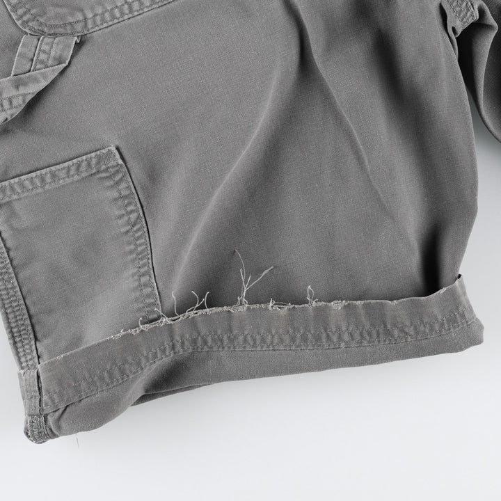 Carhartt Original Fit Duck Canvas Painter Shorts (Men's W33 equivalent) cotton gray type Vintage Second Hand