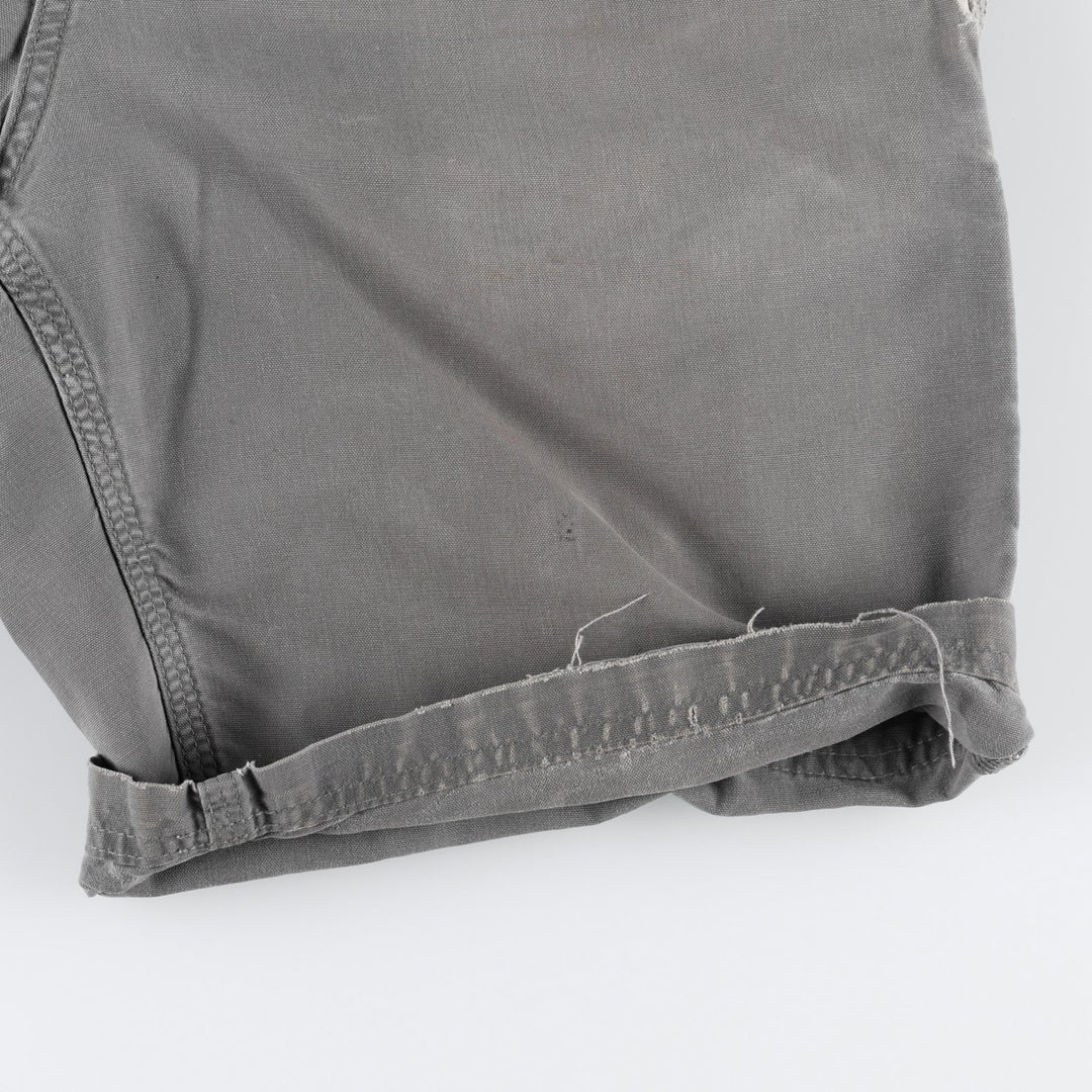 Carhartt Original Fit Duck Canvas Painter Shorts (Men's W33 equivalent) cotton gray type Vintage Second Hand