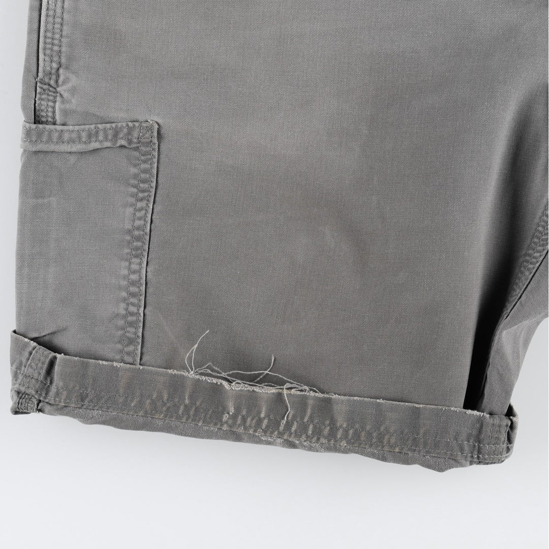Carhartt Original Fit Duck Canvas Painter Shorts (Men's W33 equivalent) cotton gray type Vintage Second Hand