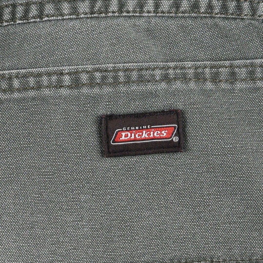 Dickies Relaxed Fit Duck Cargo Shorts (Men's W35 equivalent) cotton gray type Vintage Second Hand